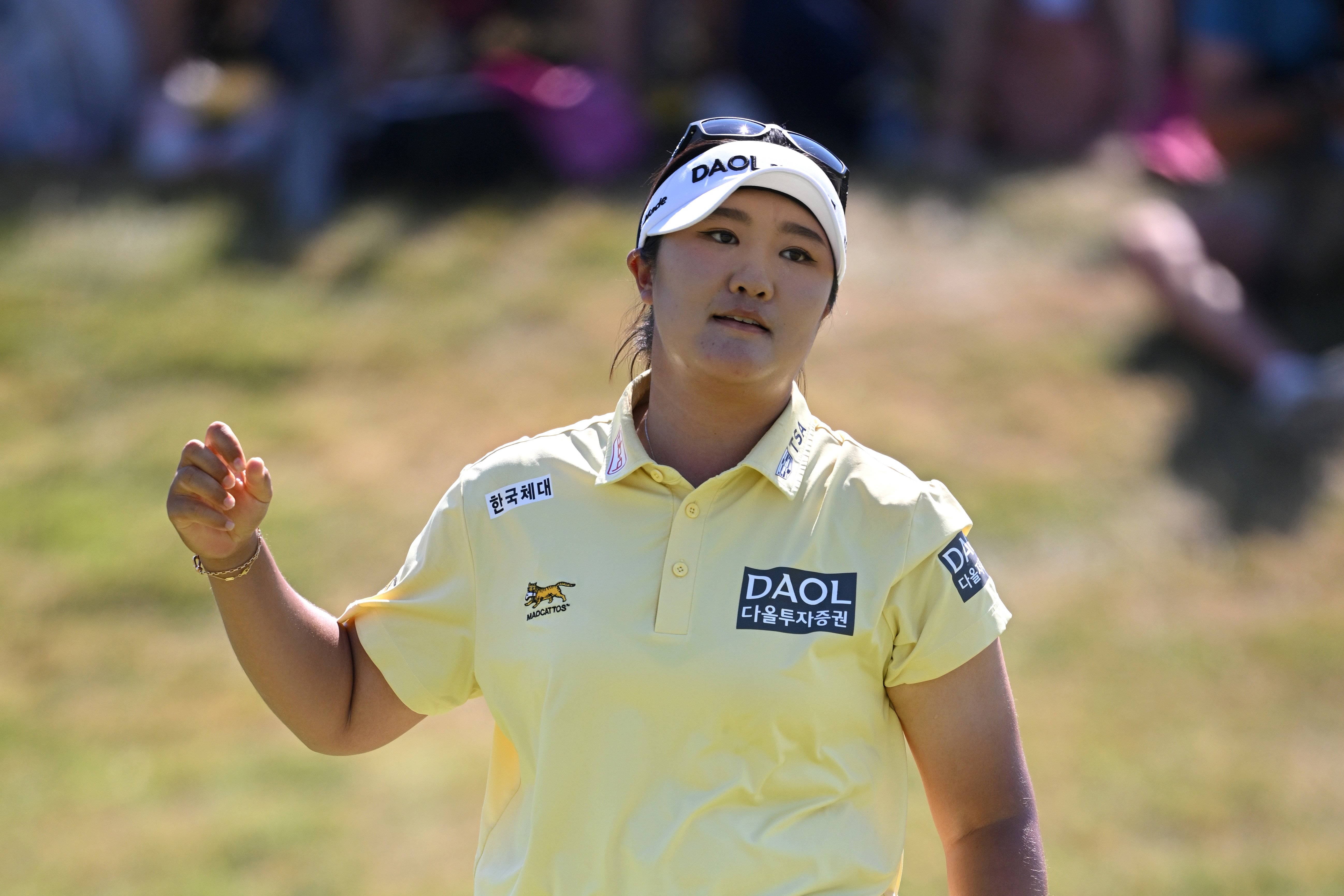 Haeran Ryu at the 2026 Amundi Evian Championship where she shot a historic 60 in the third round
