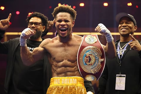 Devin Haney prepares for his WBO welterweight title defense against Keyshawn Davis, targeted for October 3 after Top Rank won the purse bid at $8.55 million