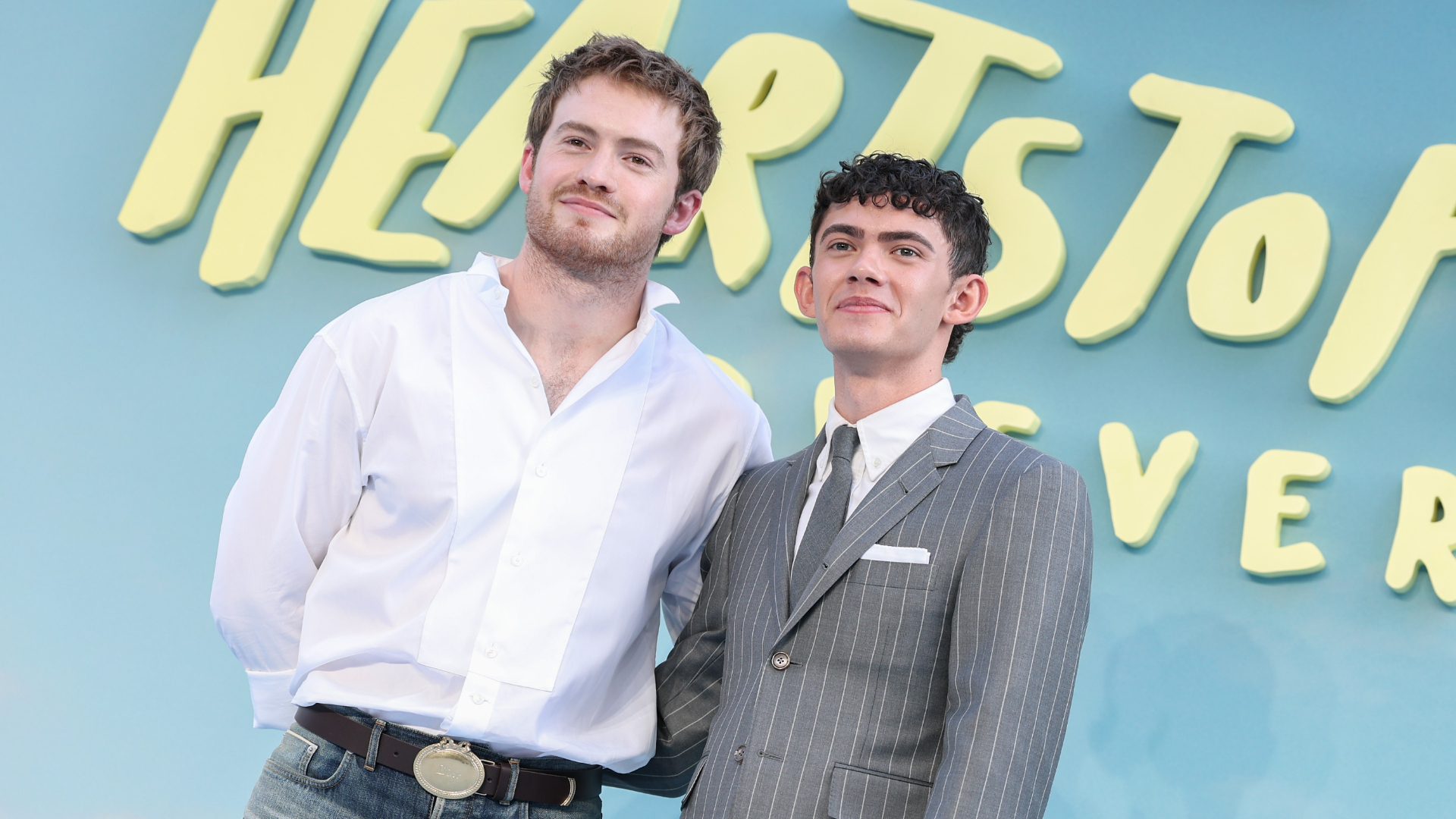 Kit Connor and Joe Locke at the Heartstopper Forever world premiere at Cineworld Leicester Square London
