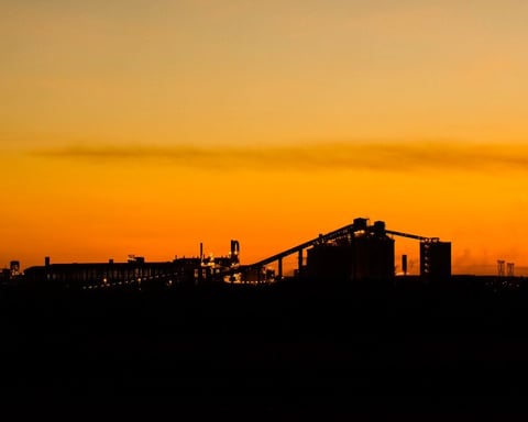 Hillside Aluminium smelter at dusk in South Africa one of the assets Alcoa acquired from South32 in 2026
