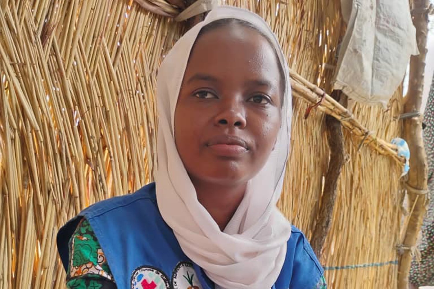A displaced person at a refugee camp in Central Africa, part of the 52 conflict-affected countries where women's organizations serving one million women are approaching collapse