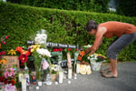 A memorial gathering for Johan Duran Guerrero in Biddeford Maine after ICE agents shot and killed him during a vehicle stop
