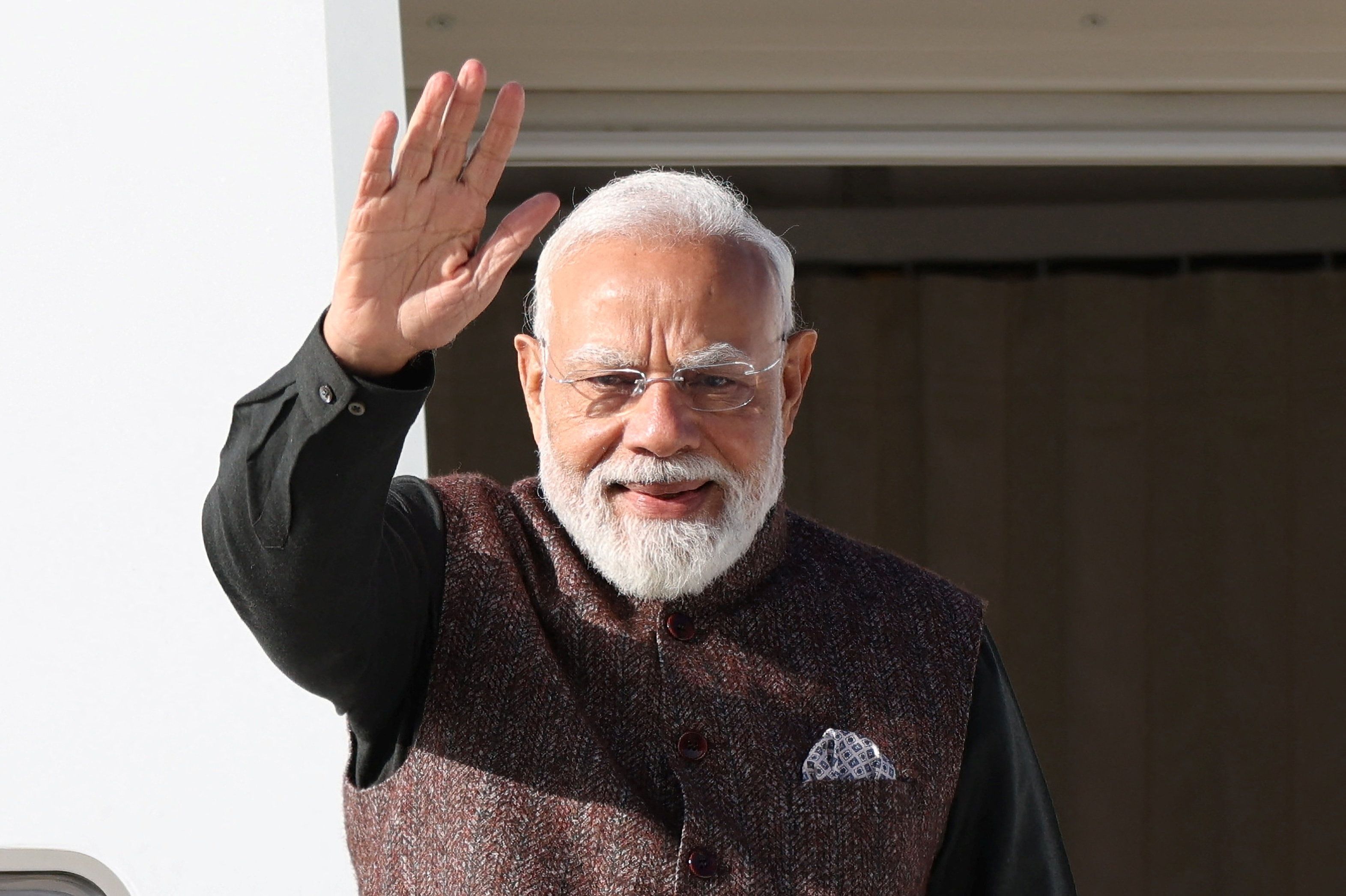 PM Narendra Modi and New Zealand PM Christopher Luxon at the signing of India-New Zealand Strategic Partnership in Auckland
