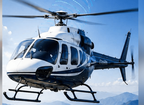 PinS satellite-guided helicopter landing procedure approved by DGCA India at Undavalli Heliport Andhra Pradesh