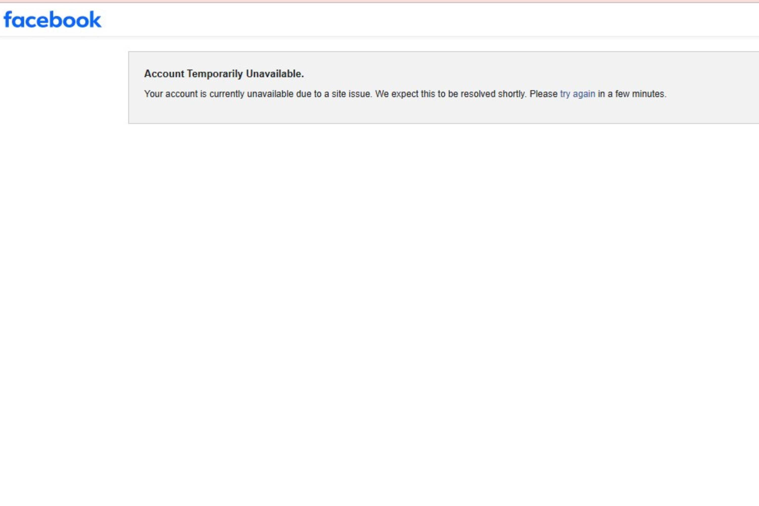 Meta platform service temporarily unavailable error message during Instagram outage