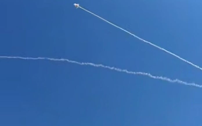 IDF Iron Dome fires interceptors over Eilat as Iranian missiles target Jordan's Aqaba resort city