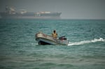 Houthi missile and drone position overlooking the Bab el-Mandeb strait in Yemen threatening Red Sea shipping