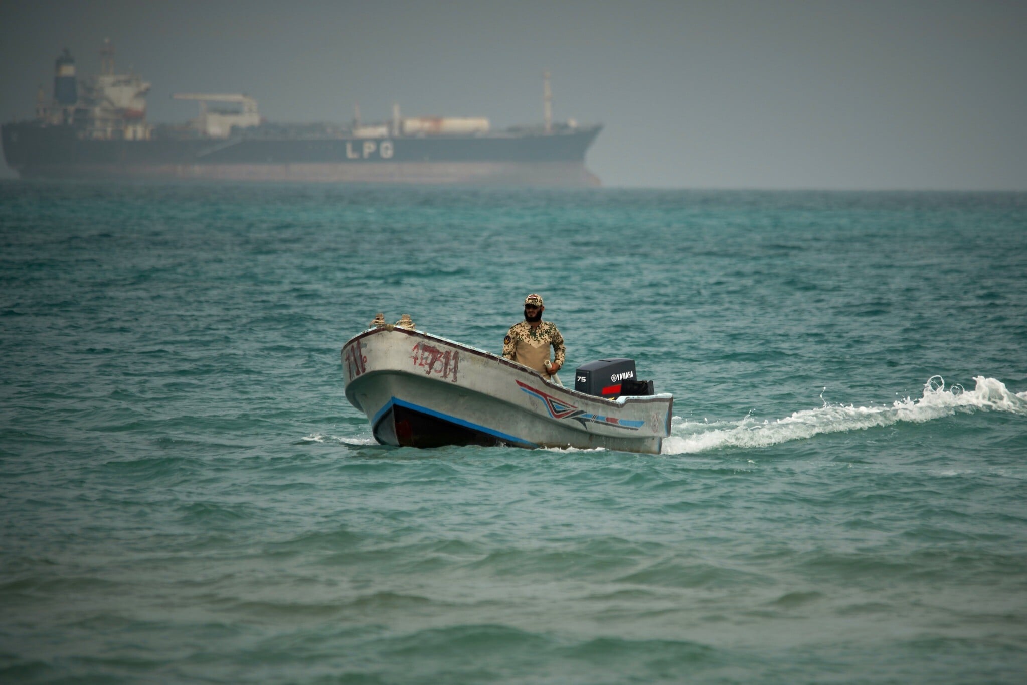 Houthi missile and drone position overlooking the Bab el-Mandeb strait in Yemen threatening Red Sea shipping