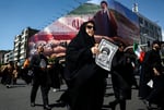 Iranians rally in Tehran to honor late Supreme Leader Ali Khamenei, April 9, 2026