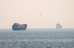 Tankers in Strait of Hormuz near Musandam Oman as US-Iran military strikes intensify July 9 2026