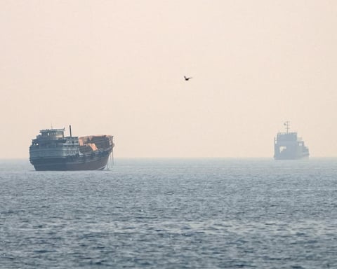 Tankers in Strait of Hormuz near Musandam Oman as US-Iran military strikes intensify July 9 2026