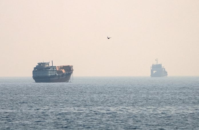 Tankers in Strait of Hormuz near Musandam Oman as US-Iran military strikes intensify July 9 2026
