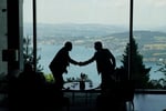 Iranian and US delegations at Burgenstock Switzerland talks June 2026