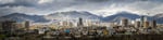 Tehran skyline with snow-capped Alborz mountains in background on a clear day