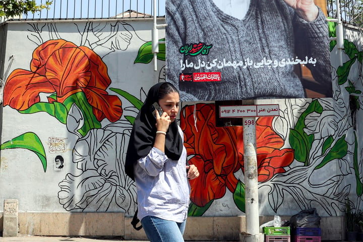 A mourning billboard of Ayatollah Ali Khamenei in Tehran June 30 2026 as Iran prepares for state funeral during ceasefire with the United States