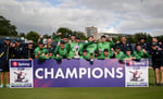 Ireland cricket team celebrates historic 2-0 T20I series win over India at Belfast Stormont 2026