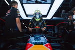 Isack Hadjar drives the Red Bull RB22 at the 2026 Hungarian Grand Prix in Budapest