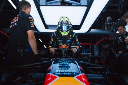 Isack Hadjar drives the Red Bull RB22 at the 2026 Hungarian Grand Prix in Budapest