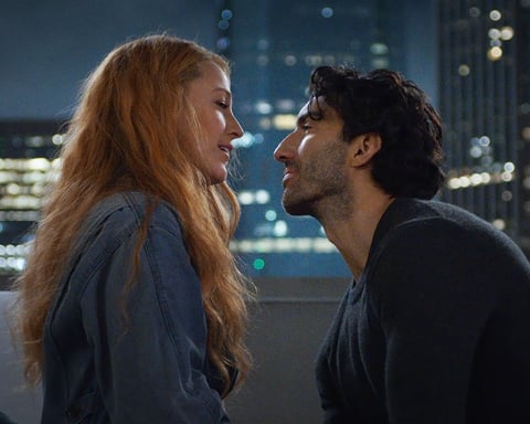 Blake Lively and Justin Baldoni in a publicity still from the Sony Pictures film It Ends With Us
