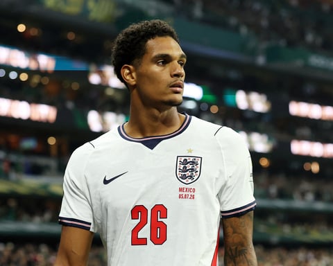 England defender Jarell Quansah who has been handed a two-match World Cup ban by FIFA