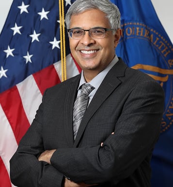 Jay Bhattacharya, director of the National Institutes of Health, official portrait