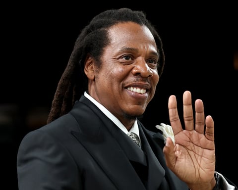 Jay-Z photographed at the 2026 Met Gala ahead of his Blueprint 25th anniversary Yankee Stadium concerts