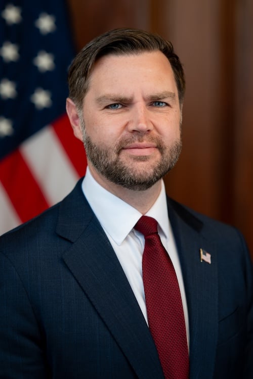 Vice President JD Vance who exchanged Signal messages with Charles Johnson about Jeffrey Epstein
