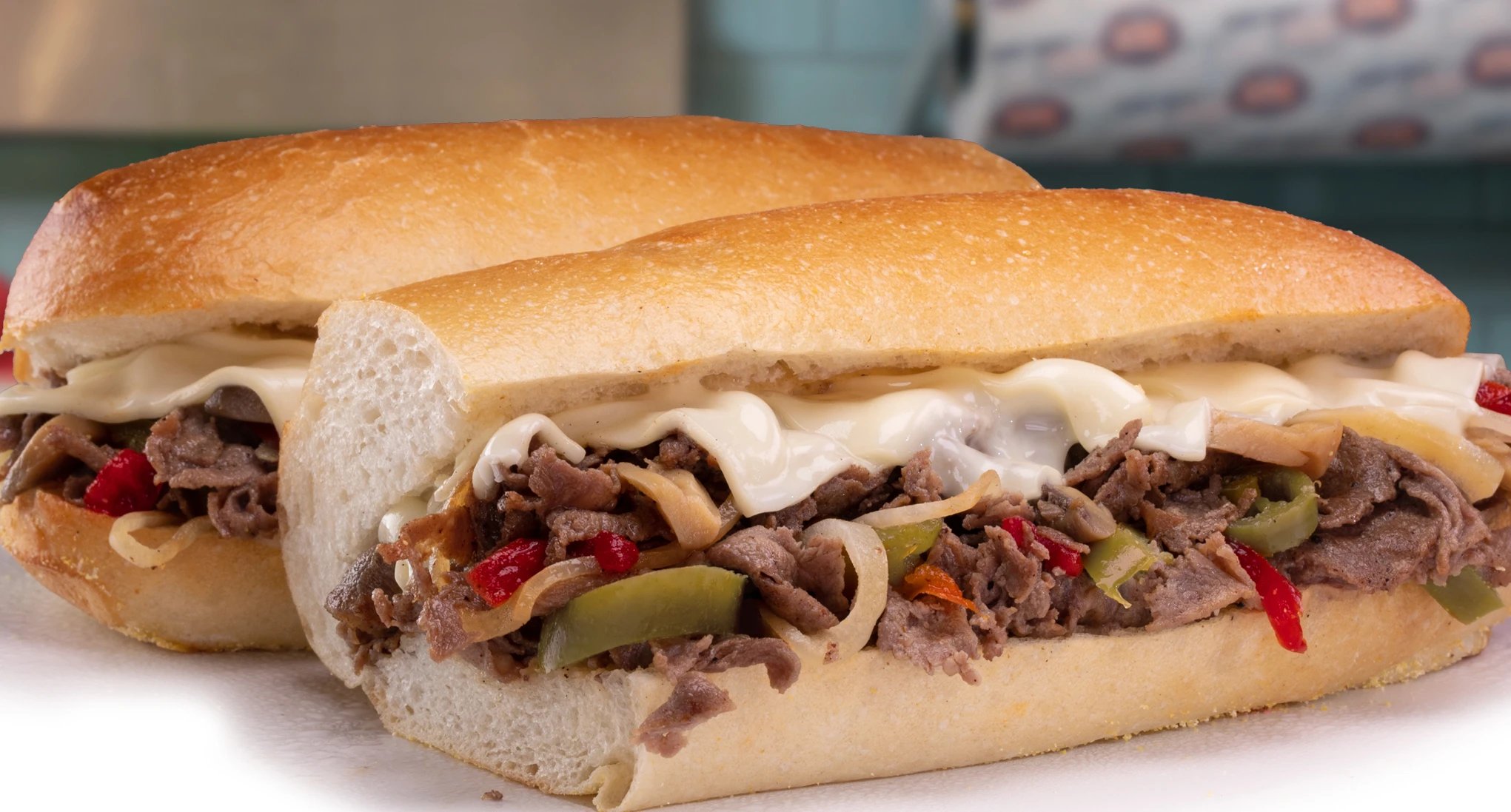 Jersey Mike's Philly cheese steak sandwich at a franchise location