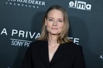Jodie Foster at the A Private Life premiere at the DGA Theater Complex in Los Angeles, October 2025