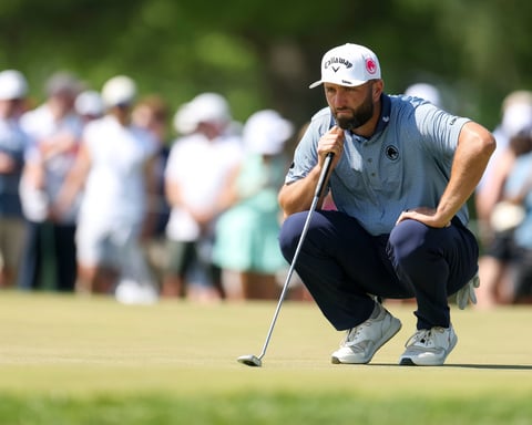 Jon Rahm competes at the Genesis Scottish Open 2026 at The Renaissance Club
