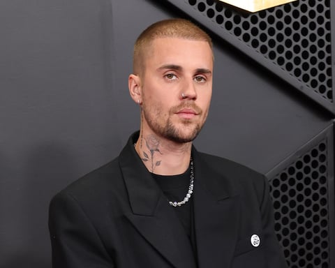 Justin Bieber at the 68th Grammy Awards in Los Angeles in February 2026