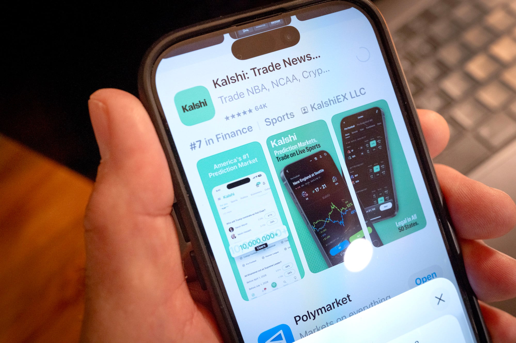 Kalshi prediction market mobile app interface where Gabriel Perez allegedly placed bets on Trump speech content