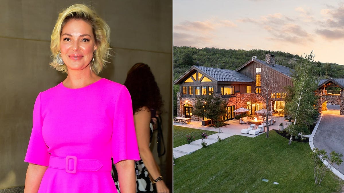 Exterior view of Katherine Heigl and Josh Kelley's 8,352-square-foot estate in Oakley, Utah, listed for $10.6 million in July 2026