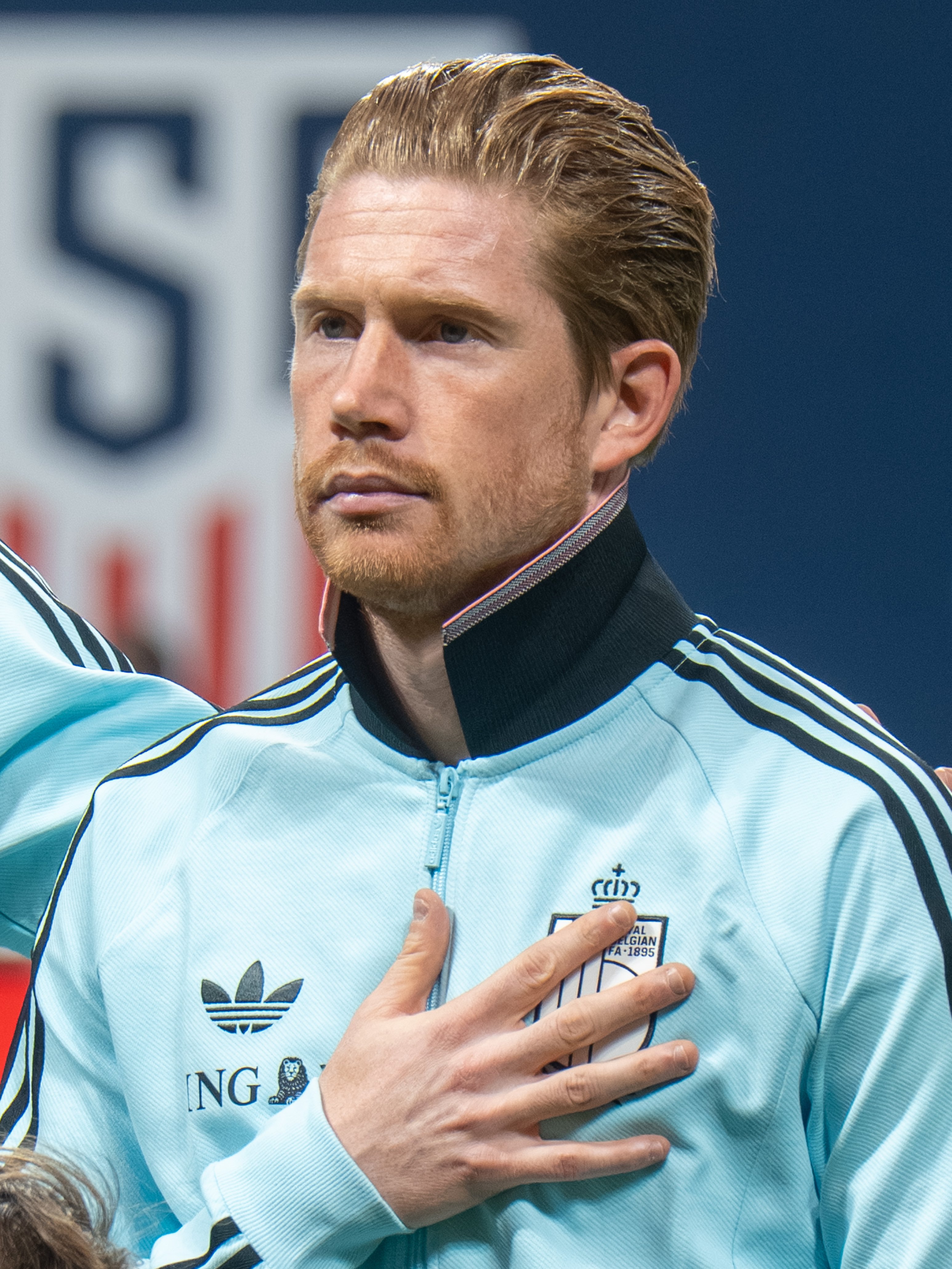 Kevin De Bruyne playing for Belgium against USMNT in March 2026