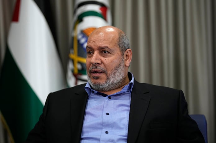 Khalil al-Hayya, newly elected Hamas overall leader, during an interview in Istanbul, Turkey