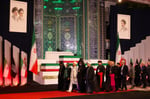 Foreign and Iranian officials pay respects to Supreme Leader Ali Khamenei at the Grand Mosalla in Tehran on July 3 2026