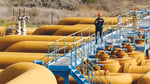 Oil pipeline terminal at Turkey's Ceyhan port representing the broader Kirkuk pipeline infrastructure corridor linking Iraqi oil to the Mediterranean