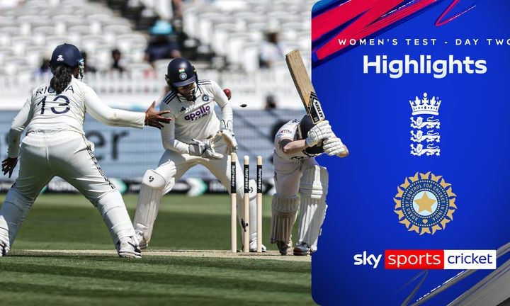 India players celebrate Kranti Gaud's five-wicket haul during the Rothesay Women's Test at Lord's on July 11 2026