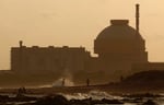Police patrol beach near Kudankulam Nuclear Power Plant Tamil Nadu India