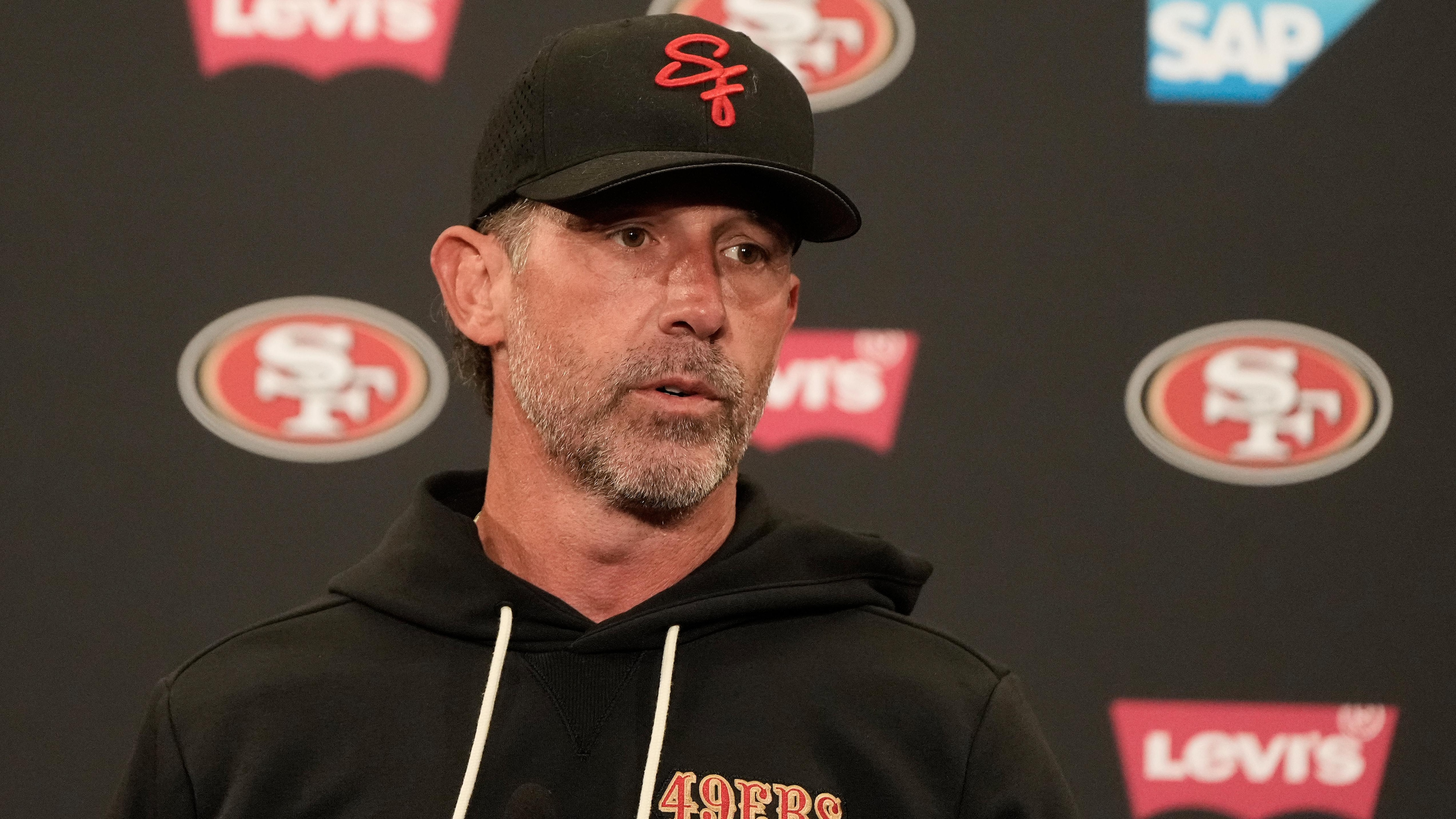 Kyle Shanahan San Francisco 49ers head coach at training camp 2026