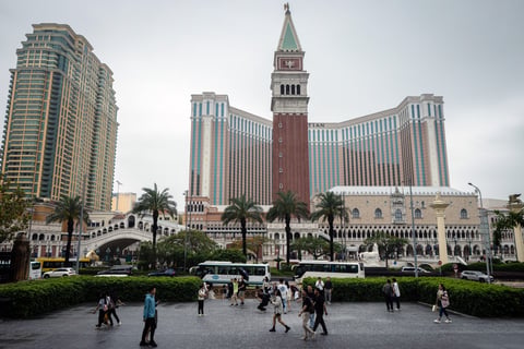 Las Vegas Sands Venetian Macao casino resort on Macau Cotai Strip