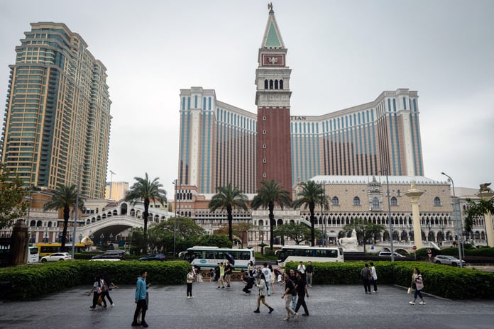 Las Vegas Sands Venetian Macao casino resort on Macau Cotai Strip