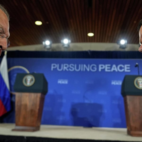 Russian Foreign Minister Sergey Lavrov and US Secretary of State Marco Rubio at ASEAN Manila bilateral meeting
