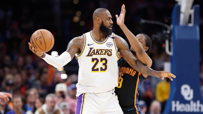 LeBron James in action as he prepares to join the Philadelphia 76ers and transform their NBA title odds