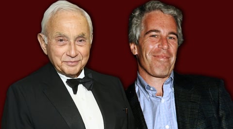 Les Wexner and Jeffrey Epstein together at an event