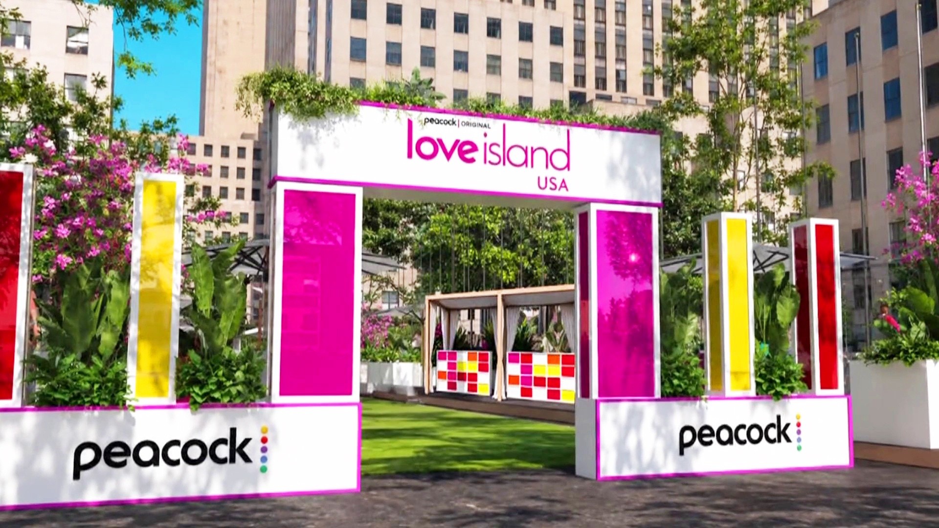 Love Island USA Season 8 contestants in the villa on Peacock