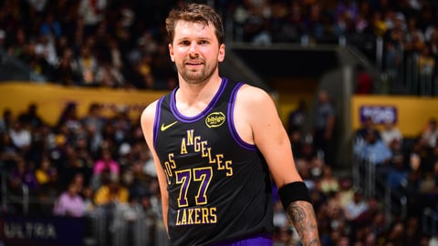 Luka Doncic of the Los Angeles Lakers during the 2026 NBA season