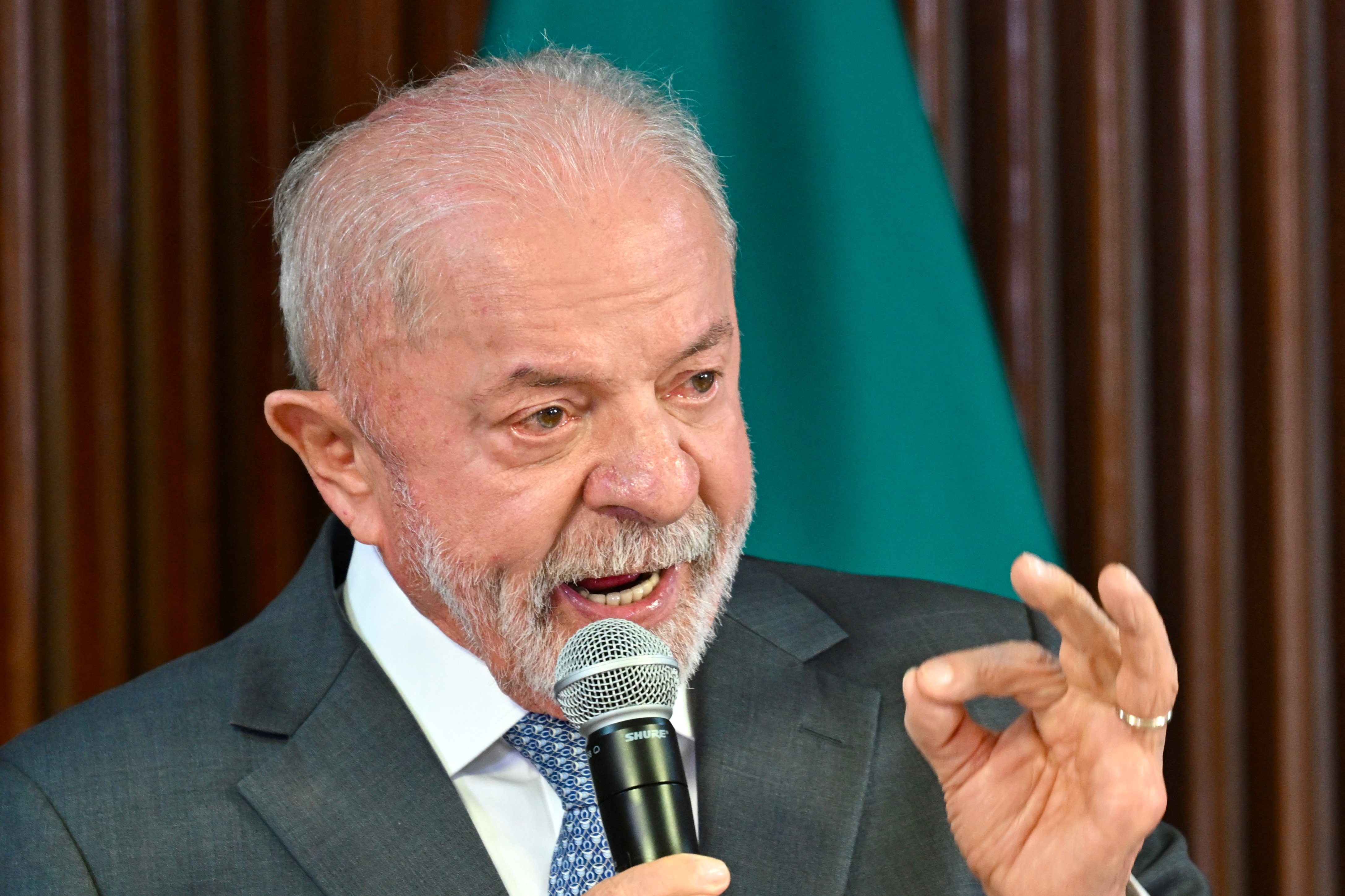 Brazilian President Luiz Inacio Lula da Silva speaks at ministerial meeting Planalto Palace Brasilia June 2026