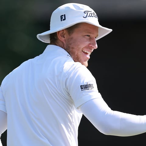 Peter Malnati on the fairway at Detroit Golf Club during Round 1 of the 2026 Rocket Classic