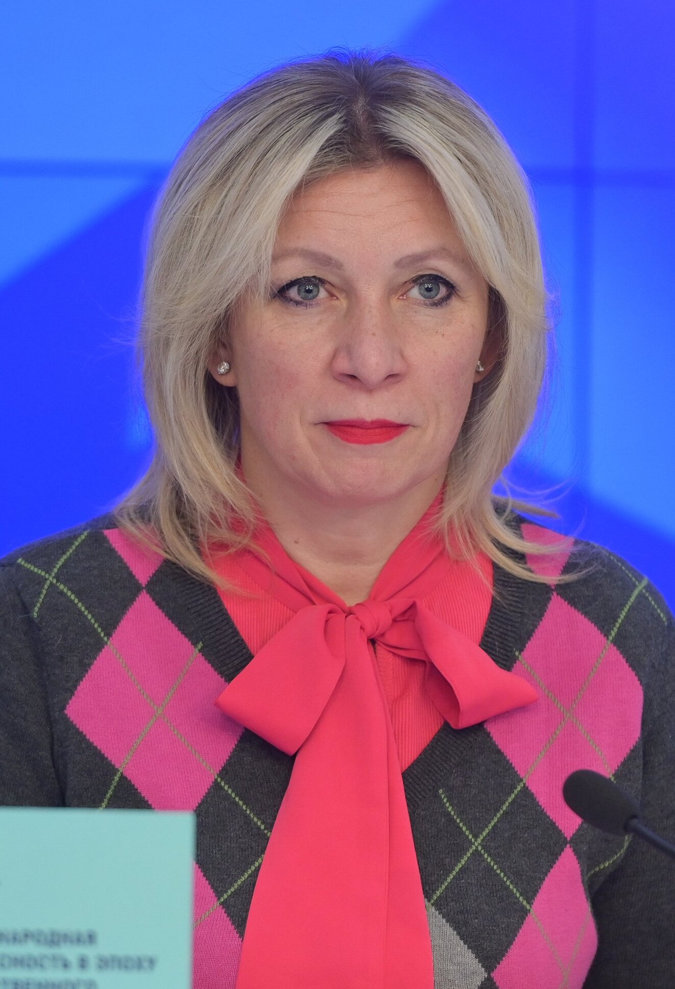 Maria Zakharova spokesperson for the Russian Foreign Ministry at a press briefing in November 2024
